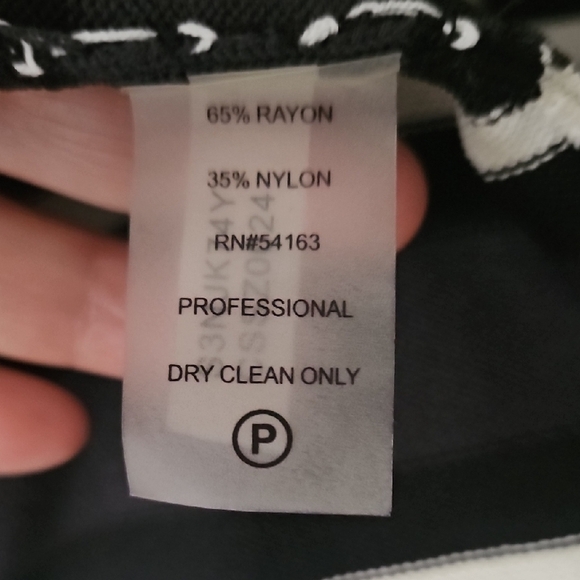 Calvin Klein Black and White Striped Cardigan - Picture 4 of 6